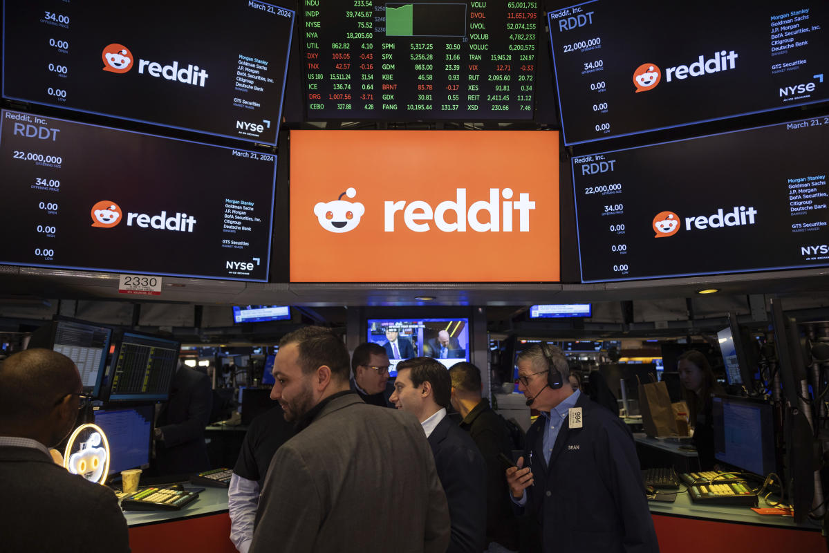 Reddit stock soars, leads social media stocks higher after company posts first profit since IPO