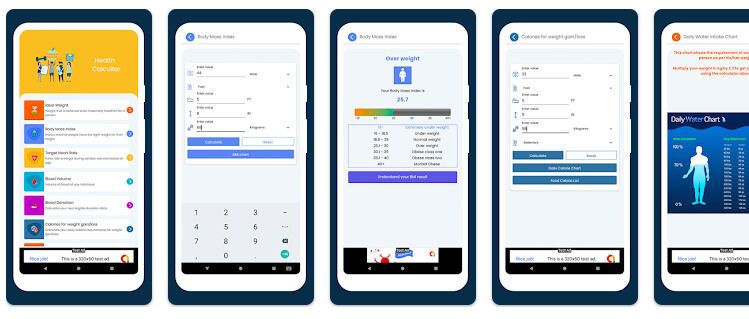 Comprehensive Health Apps : Fitness Calculator