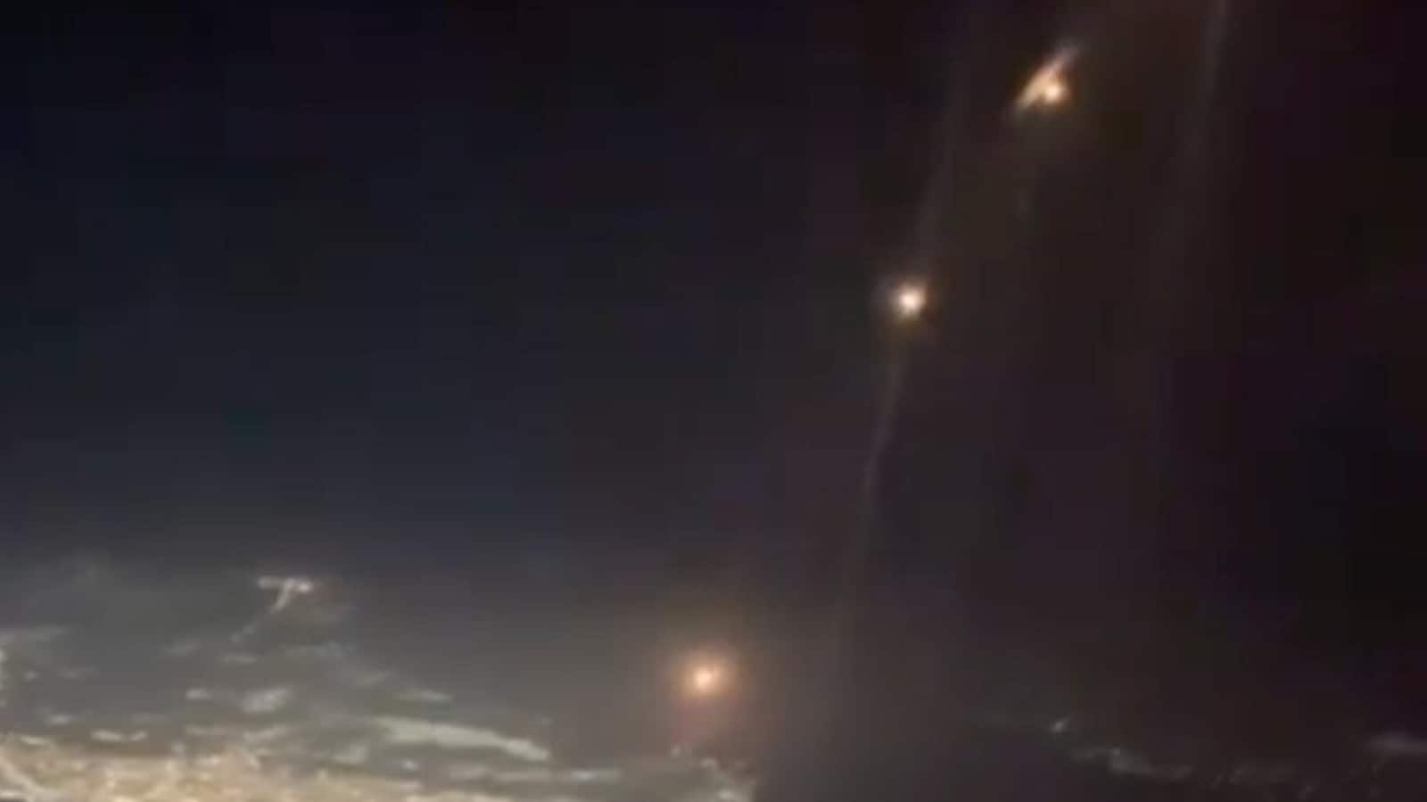 Chilling video from British Airways flight's cockpit shows Iran's missiles flying over Israel | World News