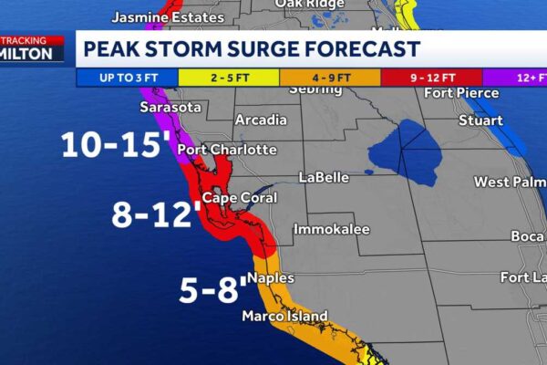 Hurricane Milton: storm surge neighborhood-by-neighborhood breakdown