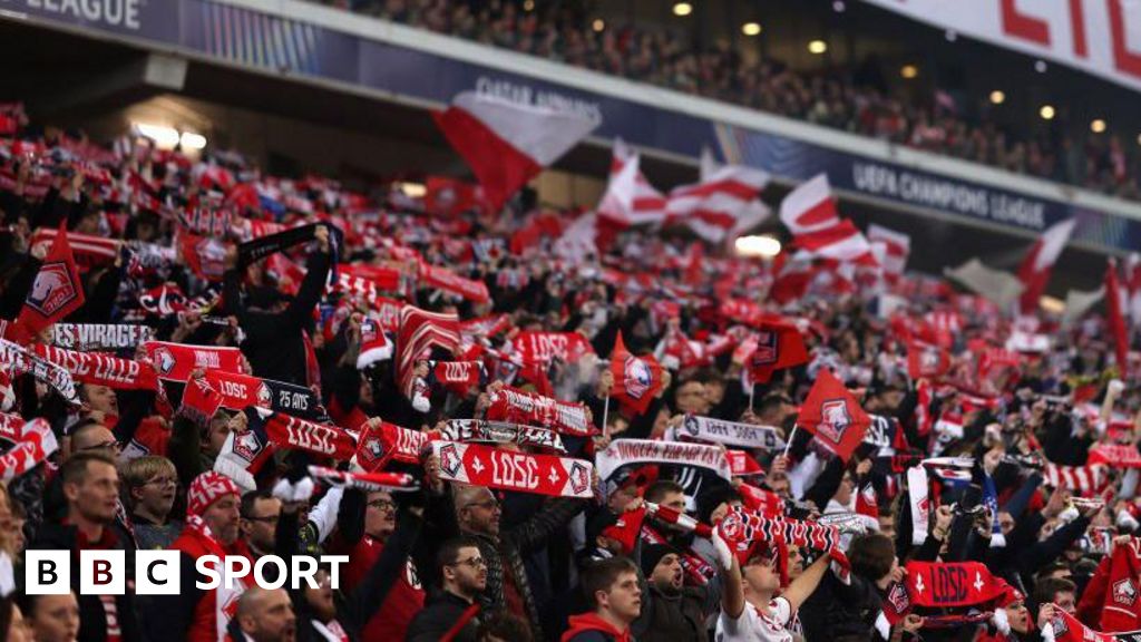 Lille fans during the club's Champions League match against Juventus earlier this month