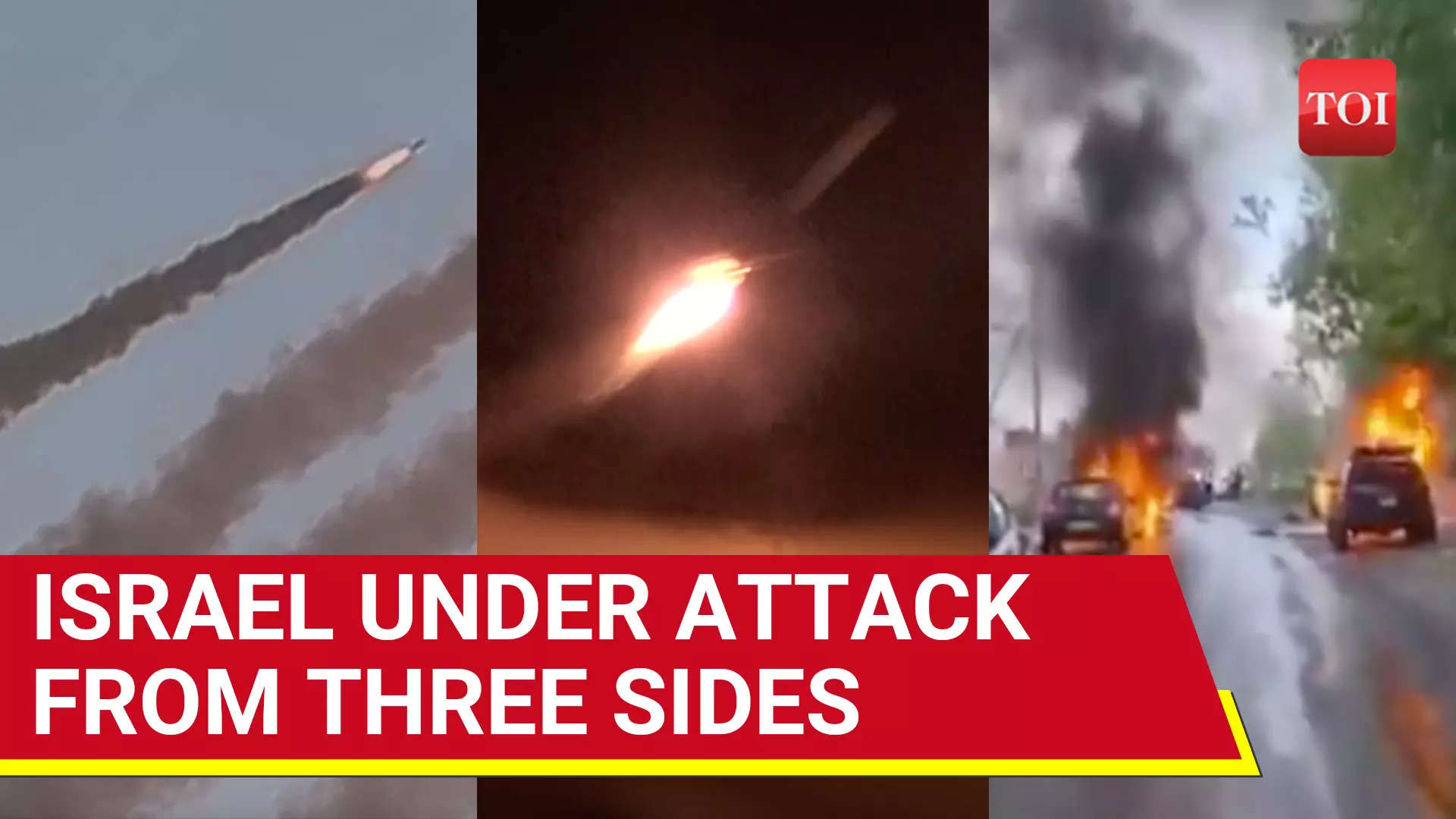 Drones, Rocket Ravage Israel's Northern Areas; Several People Injured, Cars On Fire