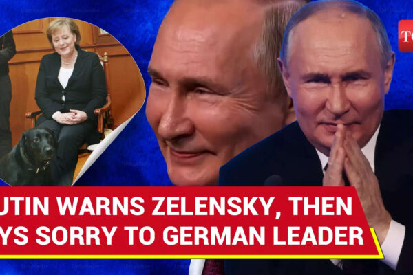 Putin's Rare Apology To German Leader Moments After Threatening Zelensky At A Press Conference