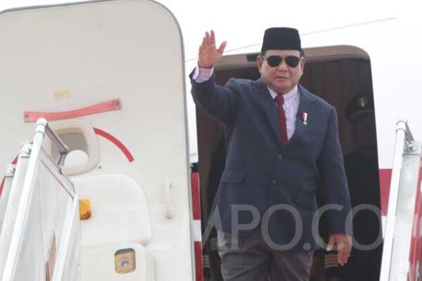 Prabowo Arrives in China, Will Meet Xi Jinping Today