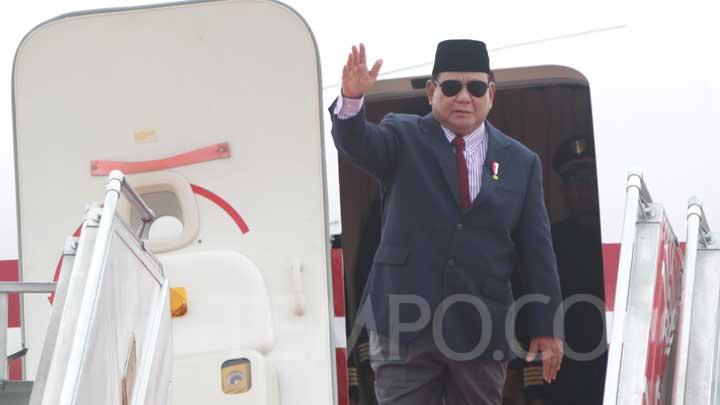 Prabowo Arrives in China, Will Meet Xi Jinping Today