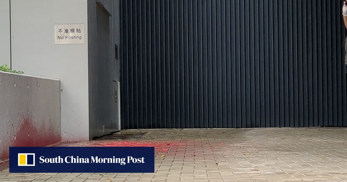 Hong Kong government condemns red paint attack at headquarters