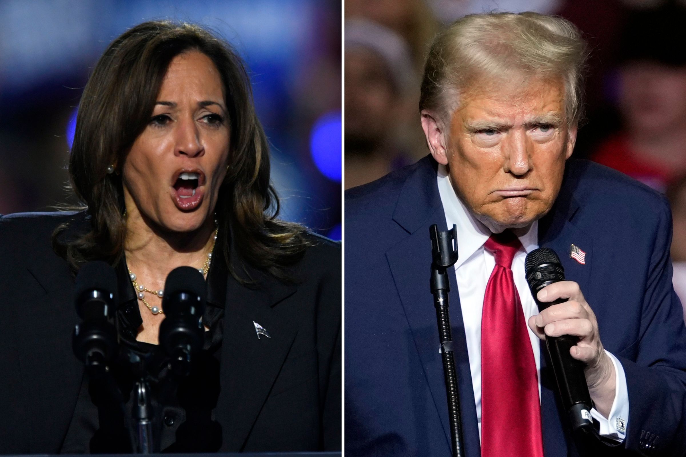 Kamala Harris and Donald Trump