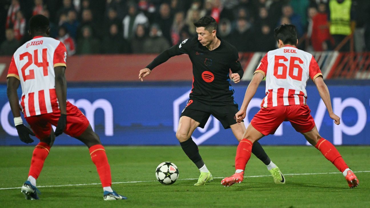 UEFA Champions League stats: Lewandowski on 99 goals, Vinicius' 8 in 10, Man City's unbeaten run ends