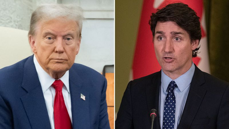 Trump having dinner with Canadian Prime Minister Justin Trudeau at Mar-a-Lago