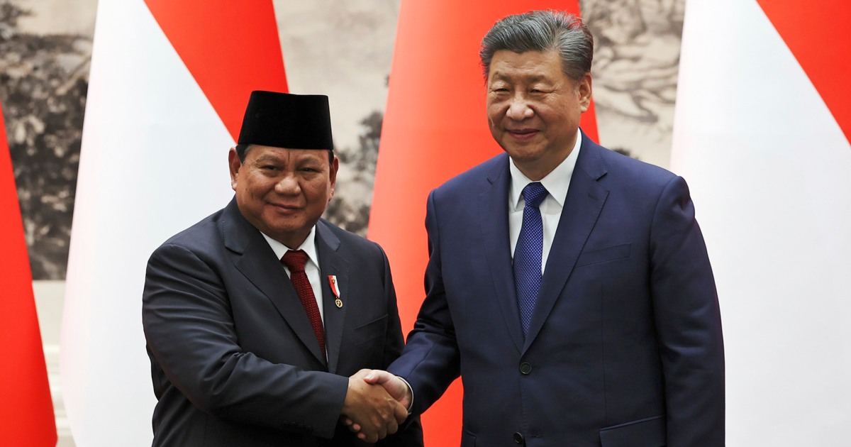 Indonesia’s new leader calls for collaboration with China before heading to the U.S.