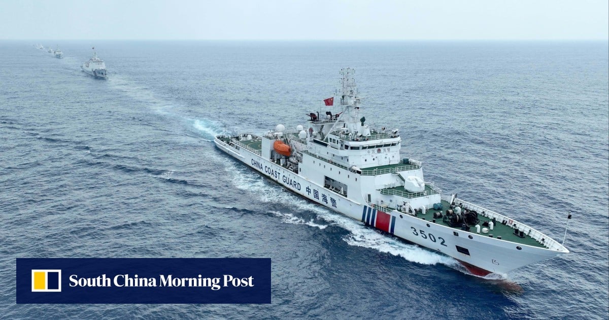 China’s coastguard circles Scarborough Shoal after Philippines stakes its legislative claim