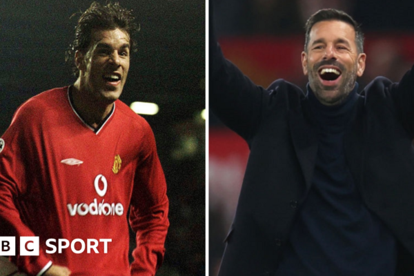 Ruud van Nistelrooy as a player and a manager for Manchester United
