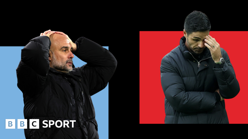 Pep Guardiola and Mikel Arteta