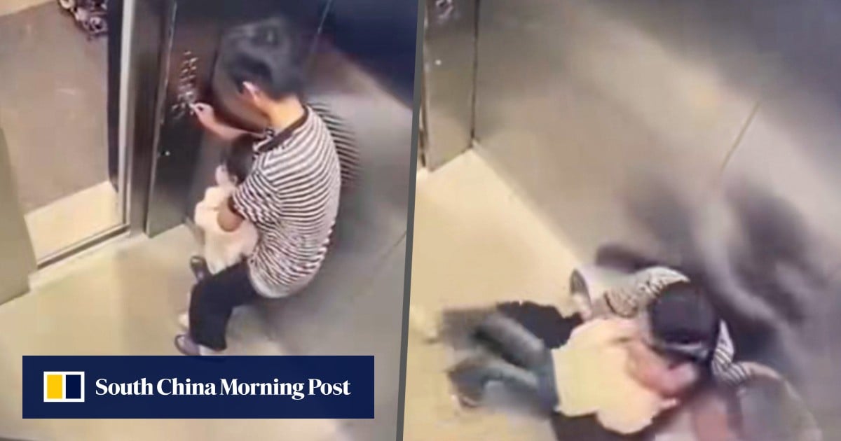 Shock as China boy grabs girl in lift, drags her away, is arrested, then freed