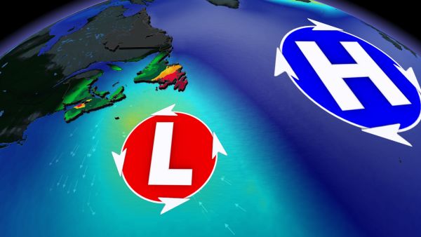 Atmospheric 'gridlock' on tap in Atlantic Canada, that means heavy rain, winds