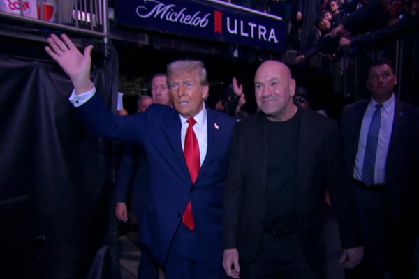 President-elect Donald Trump makes entrance in New York