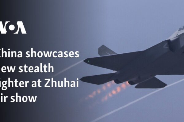 China showcases new stealth fighter at Zhuhai air show