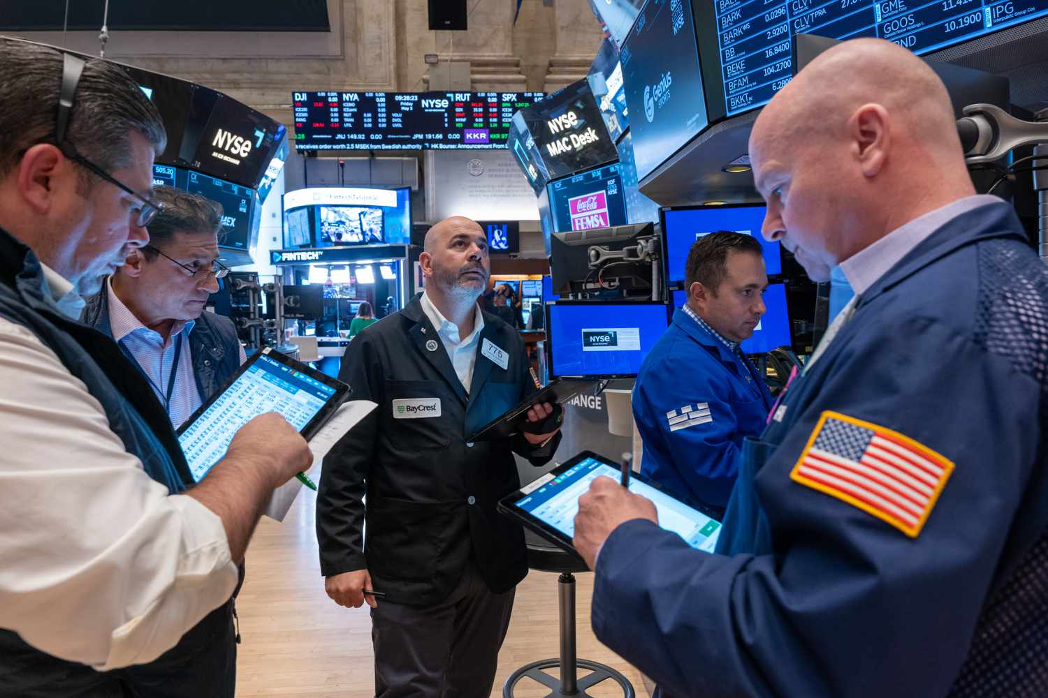 Dow Closes at Record High as Stocks Wrap Up a Winning Week; Bitcoin Nudges Closer to $100K