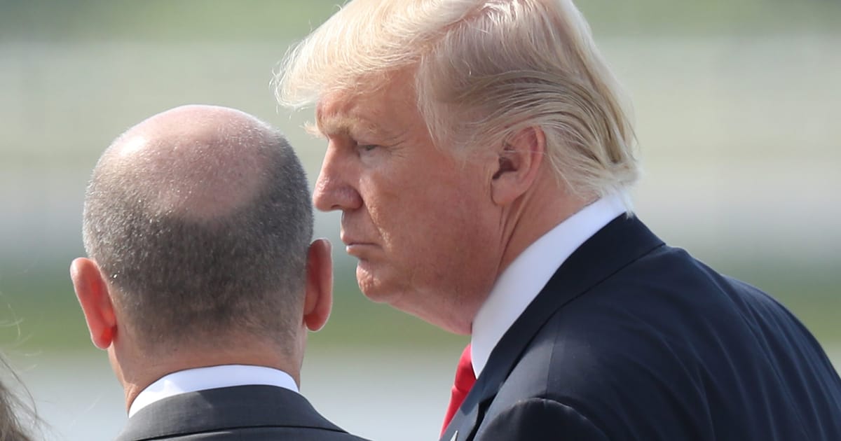Positively surprised by call with Trump, Scholz says – POLITICO