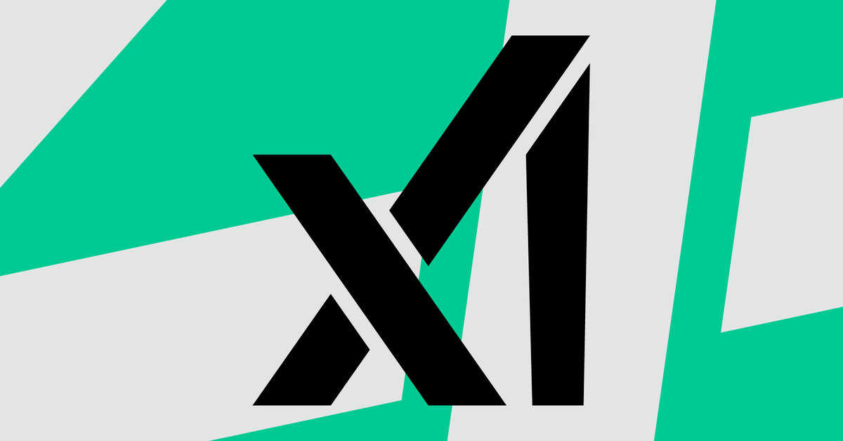 Vector illustration of the xAI logo.