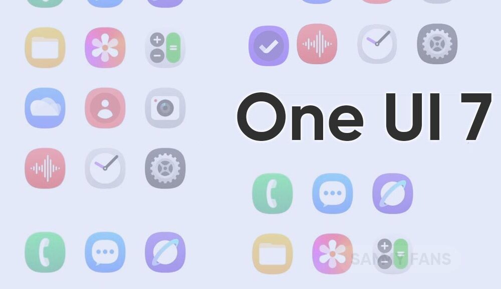 One UI 7 Samsung apps icons