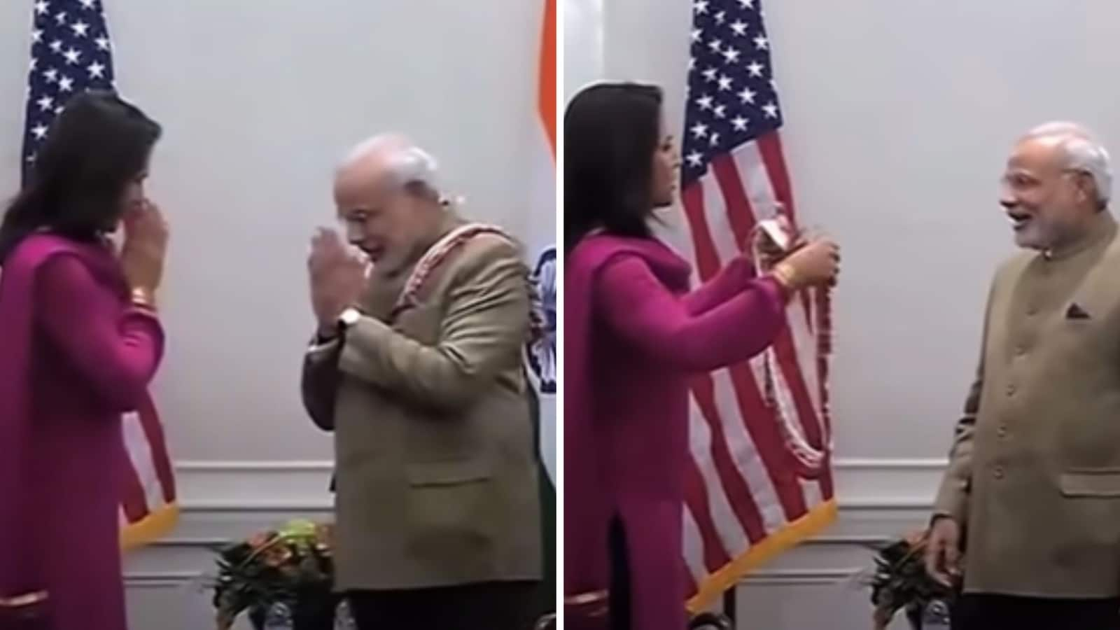 When Tulsi Gabbard greeted PM Modi with namaste. Old video goes viral | Trending