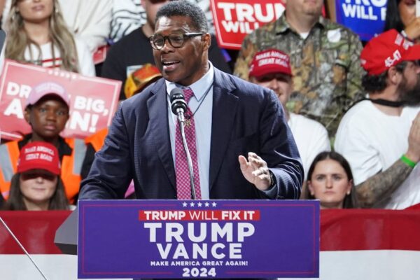 Herschel Walker Makes Donald Trump Jr. Gaffe During Surprise Rally Speech