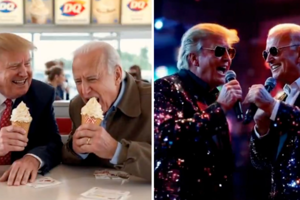 Trump, Biden turn BFFs in AI video as they spend day dancing, singing, and hanging out | Trending Trump, Biden turn BFFs in AI video as they spend day dancing, singing, and hanging out | Trending