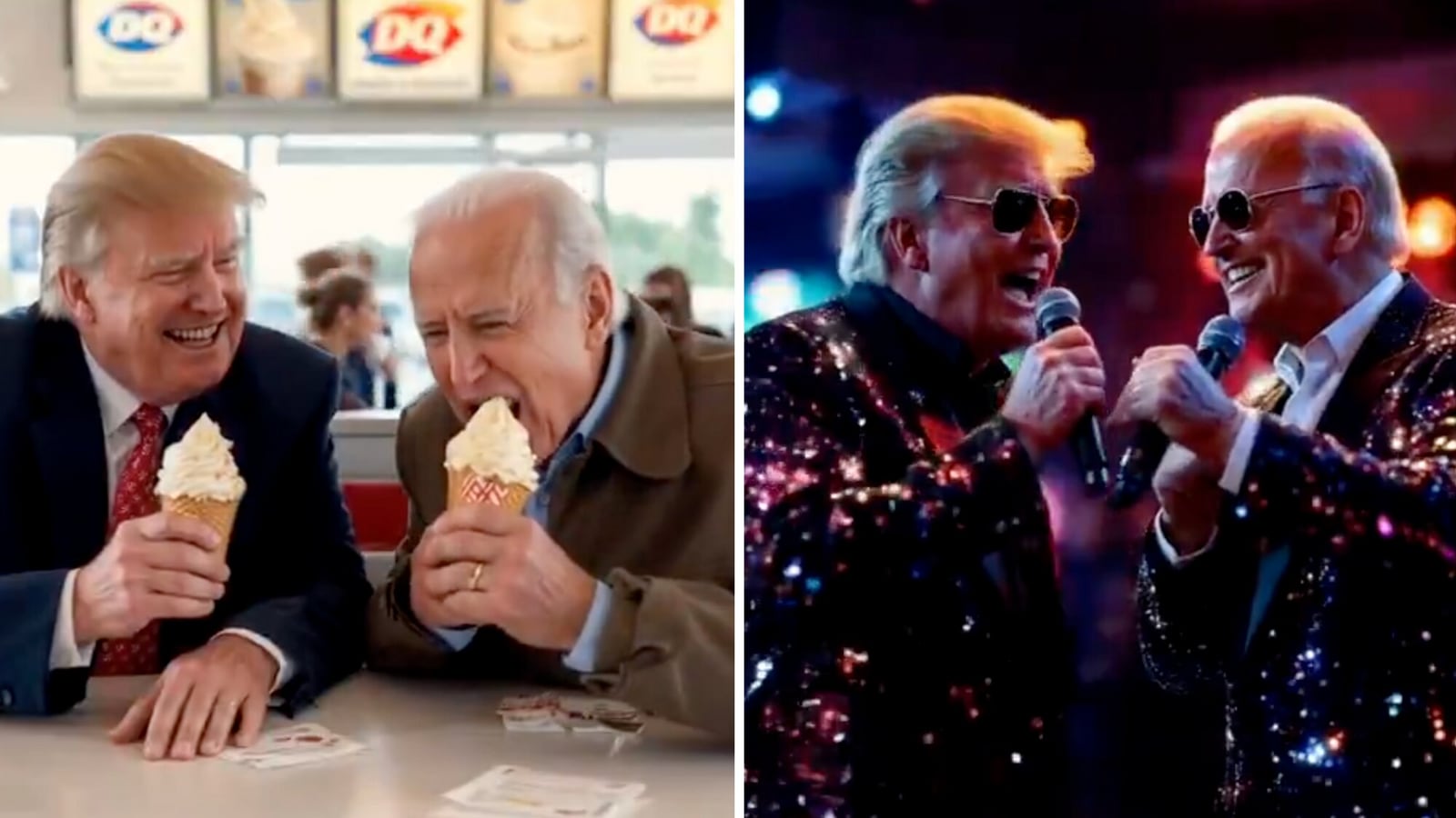 Trump, Biden turn BFFs in AI video as they spend day dancing, singing, and hanging out | Trending