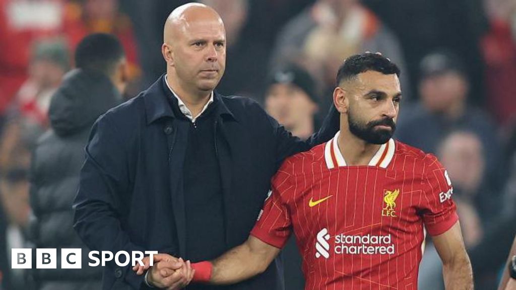 Arne Slot and Mohamed Salah