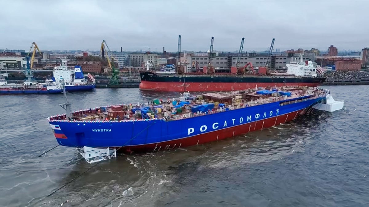 Baltic Shipyard Launches Fifth Project 22220 Nuclear Icebreaker for Arctic Operations