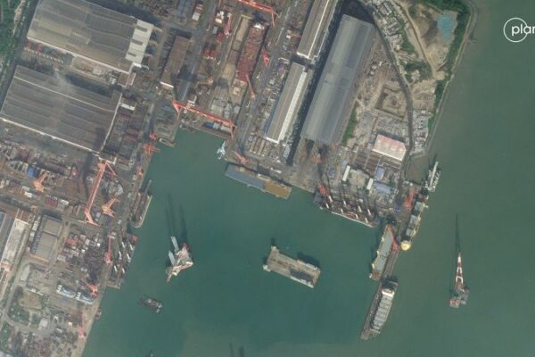 Guangdong, China: Satellite imagery shows new mystery aircraft carrier built amid breakneck naval expansion