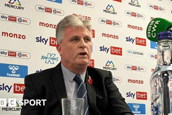 Coventry City: Owner Doug King keen to move on after Mark Robins’ painful ‘divorce’ Doug King speaking at the hour-long forum at the Coventry Building Society Arena