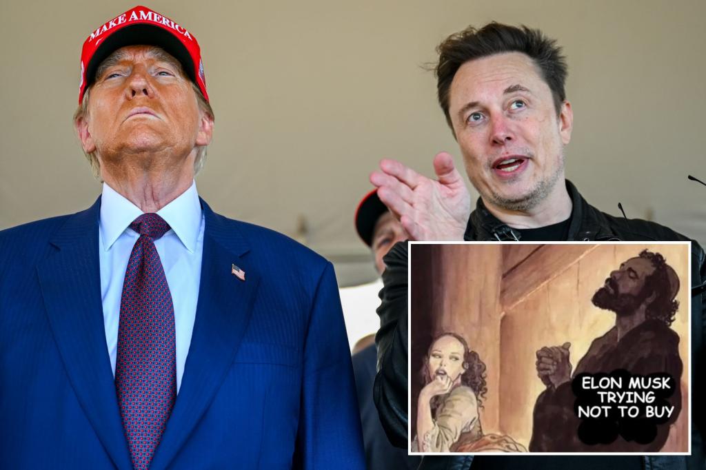 Elon Musk jokes about buying MSNBC with risqué meme