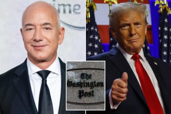 Jeff Bezos congratulates Trump after blocking Washington Post's endorsement