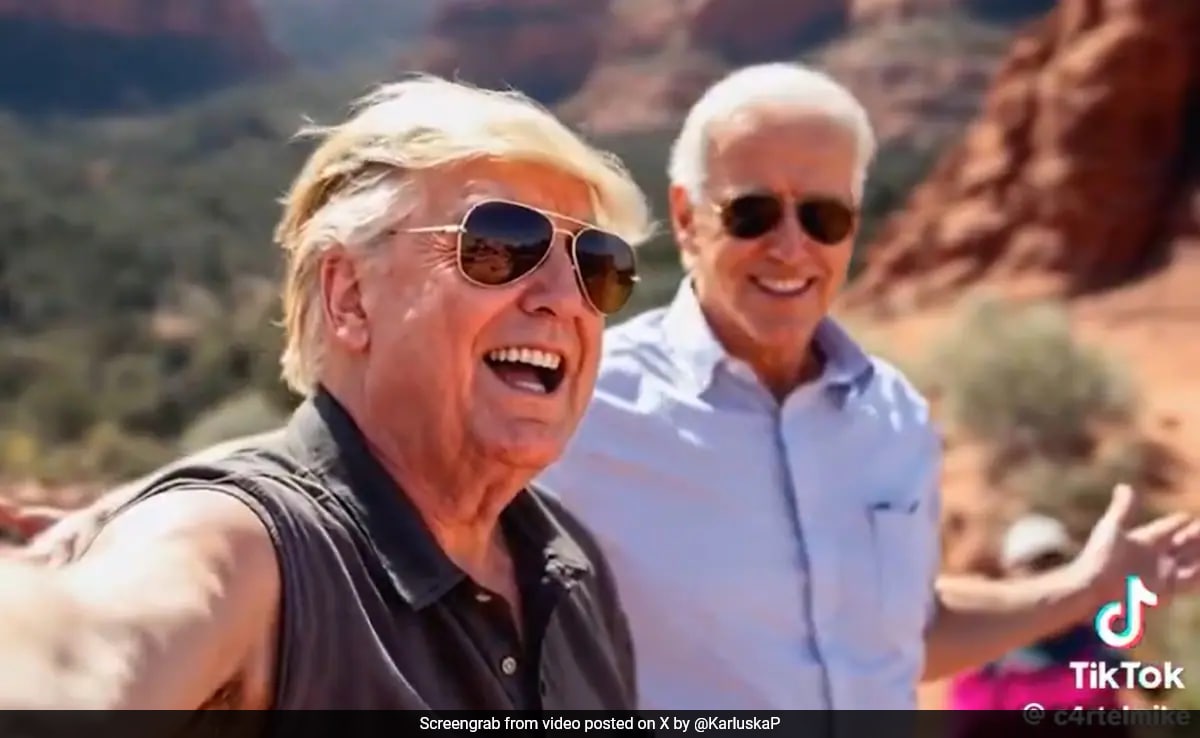 Donald Trump, Joe Biden Become BFFs In Viral AI Video, Dancing, Singing And Hanging Out