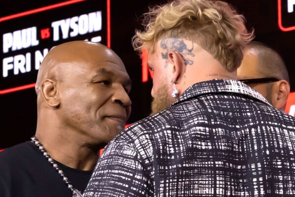 Mike Tyson vs Jake Paul press conference ** STORY AVAILABLE, CONTACT SUPPLIER** Featuring: Mike Tyson, Jake Paul Where: New York, New York, United States When: 19 Aug 2024 Credit: Janet Mayer/INSTARimages.com  (Cover Images via AP Images)