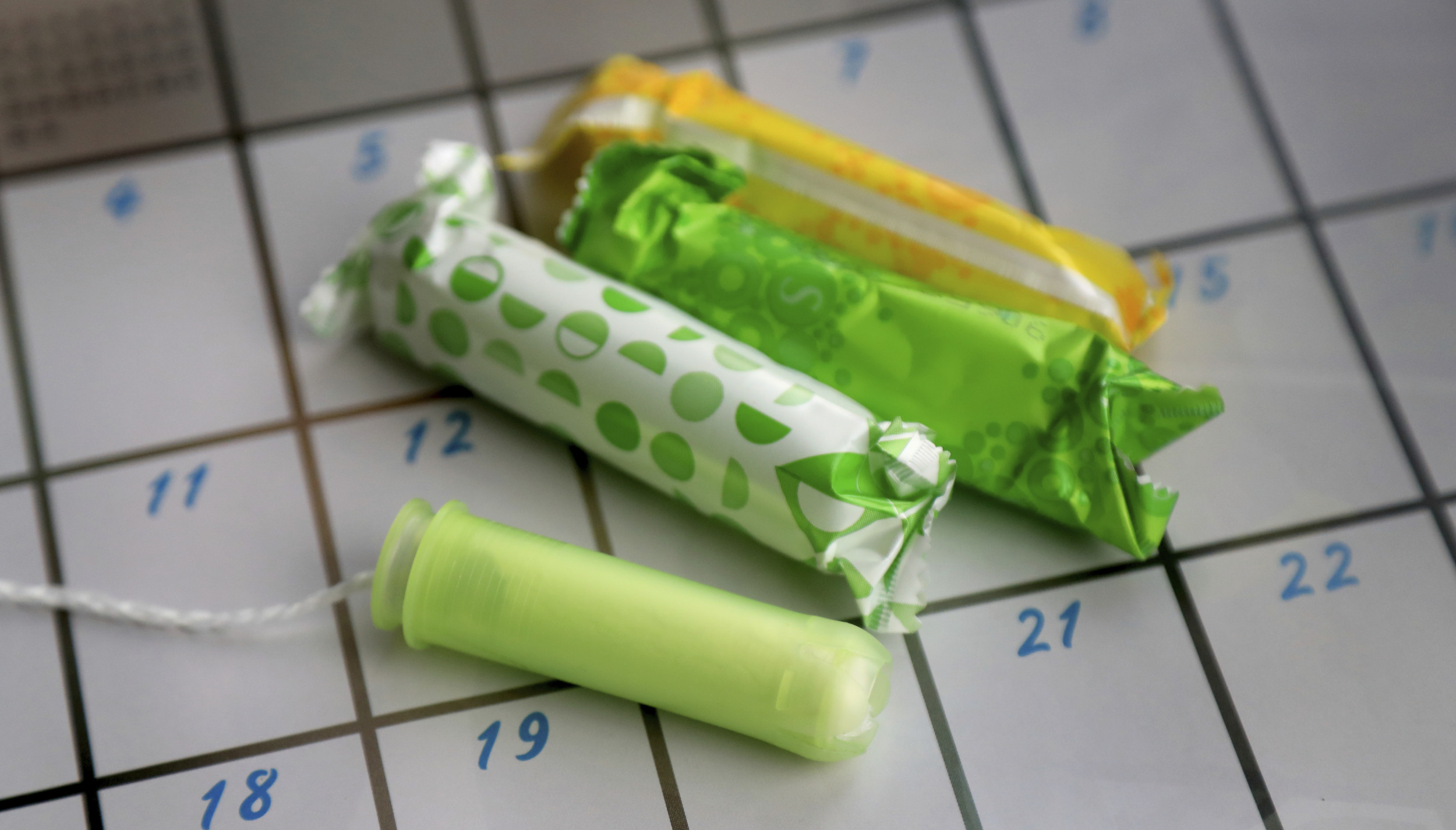 Tampons On Calendar