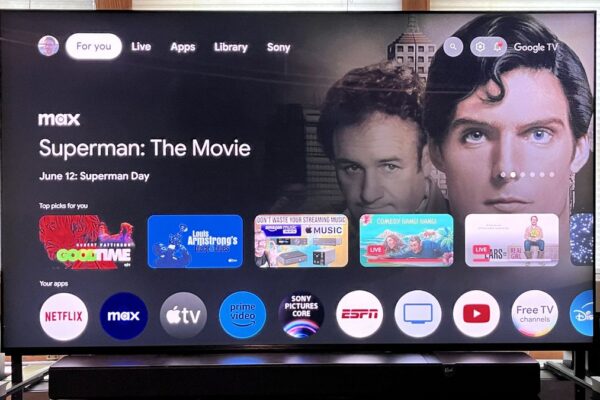 Sony Bravia 9 Google TV interface