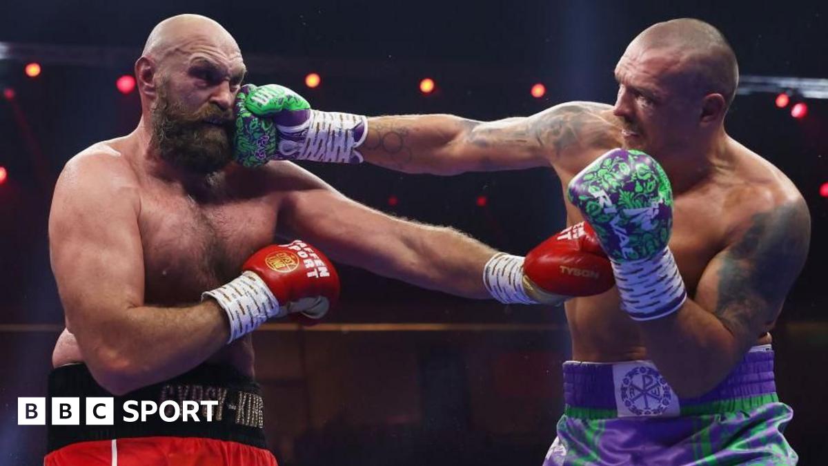 Oleksandr Usyk faces off with Tyson Fury