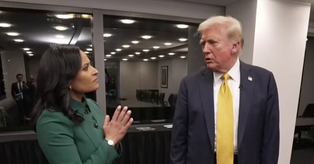 Kristen Welker's exclusive interview with President-elect Donald Trump