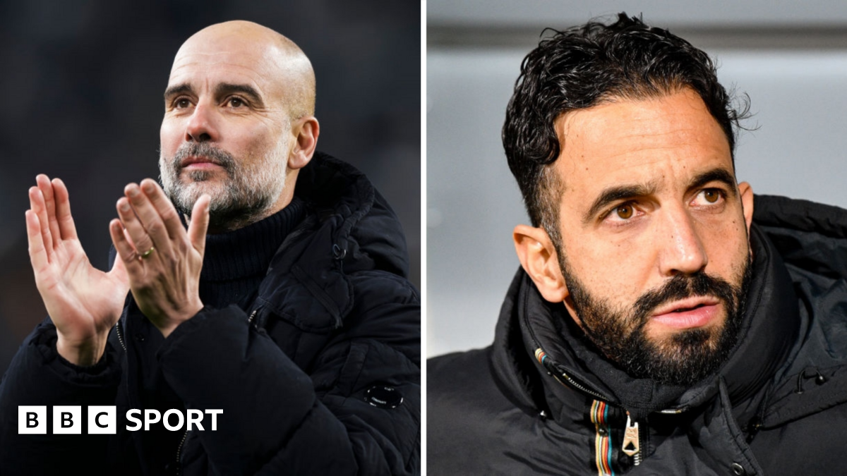 Pep Guardiola and Ruben Amorim