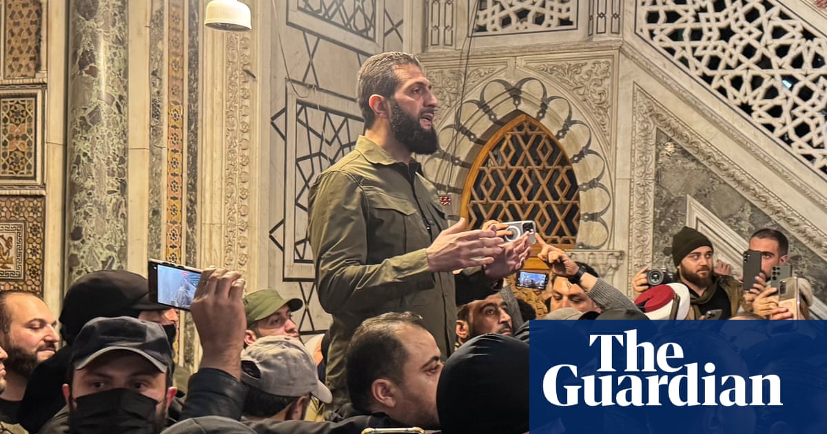 'It is a turning point for the region', Syrian rebel leader says to crowd in Damascus – video | Syria