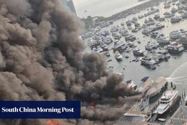 61 people evacuated as fire erupts at shipyard in Hong Kong’s Aberdeen