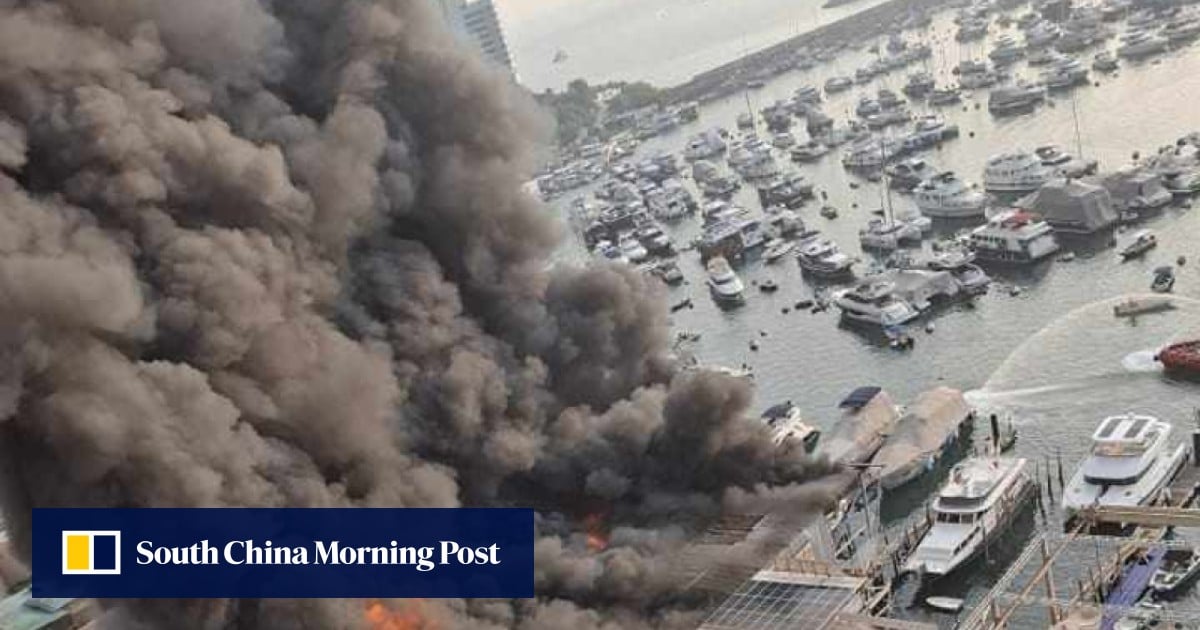 61 people evacuated as fire erupts at shipyard in Hong Kong’s Aberdeen