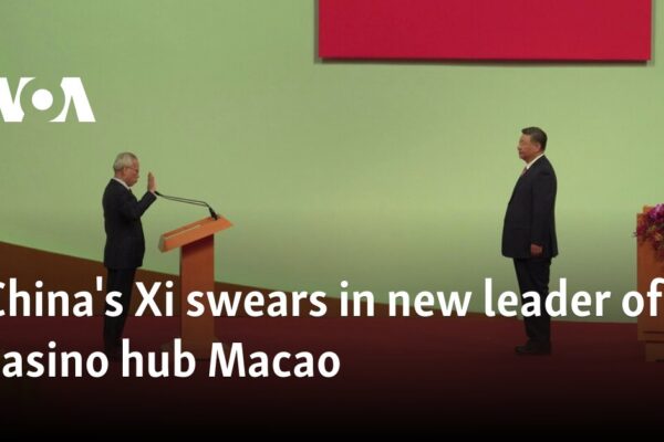 China's Xi swears in new leader of casino hub Macao