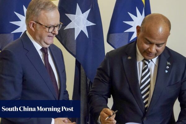 Australia signs security treaty with China-friendly Nauru