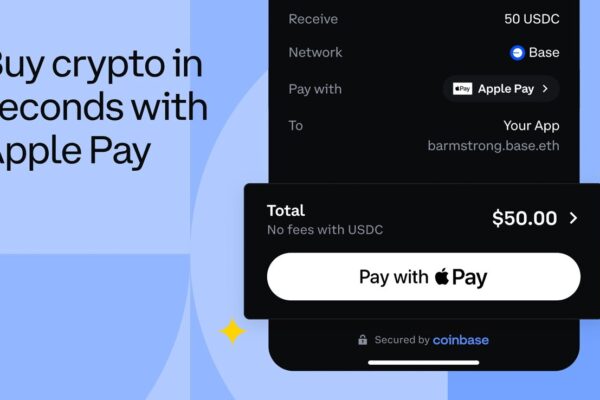 Coinbase Onboard adds Apple Pay support