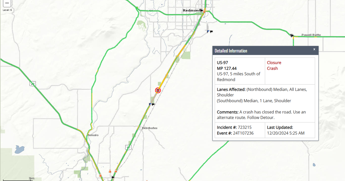 Fatal crash on US 97 between Bend-Redmond Friday | Local News