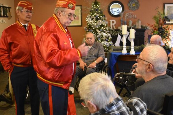 U.S. Marines visit Resthave veterans | Local News